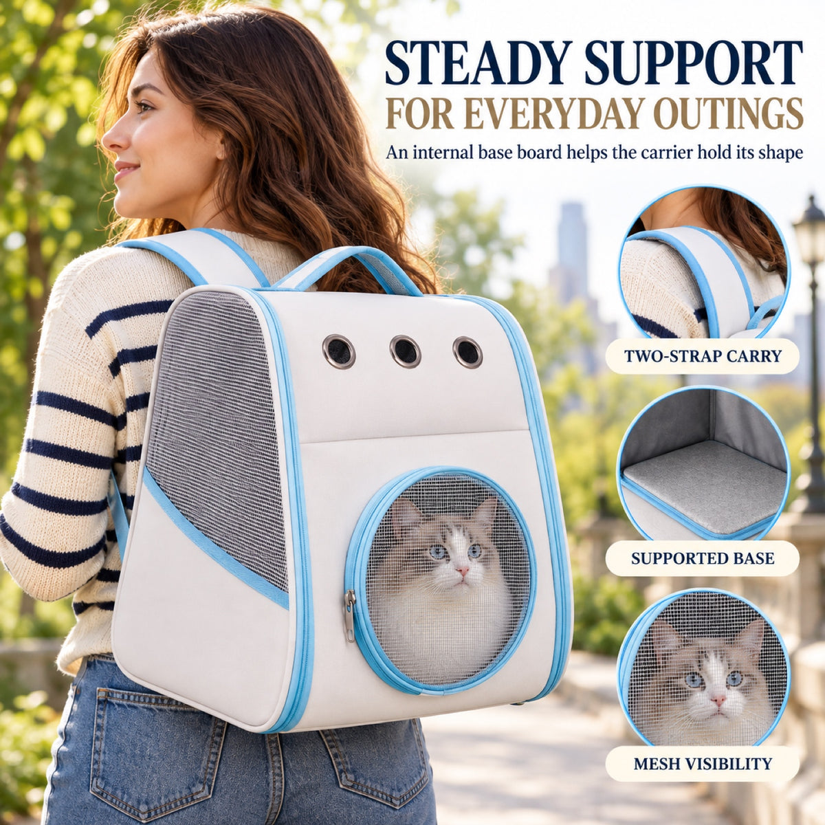 Reinforced Foldable Pet Backpack, 2 Colors, By GAVPEPY image 6 - 5.jpg