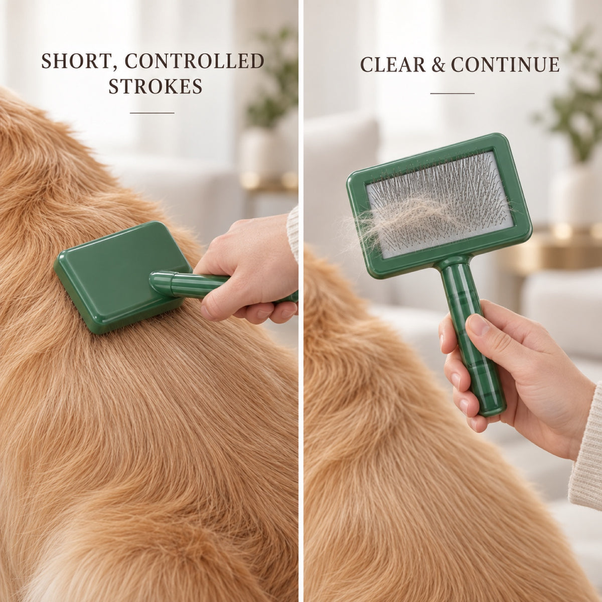 Pet Slicker Brush, 2 Sizes and 5 Colors, By GAVPEPY image 6 - 5.jpg