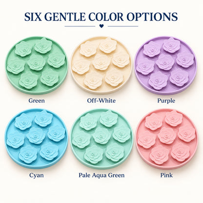 Dotted Petal Round Silicone Pet Lick Mat, 7 Colors, By GAVPEPY image 6 - 5.jpg