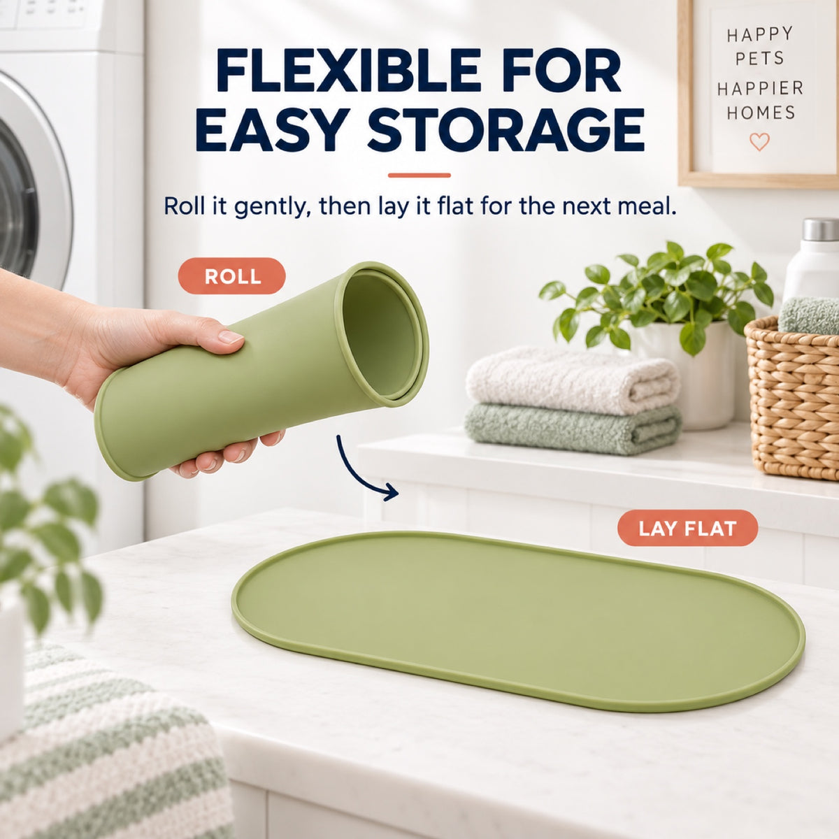 Waterproof Silicone Pet Bowl Mat, 6 Colors, By GAVPEPY image 6 - 5.jpg