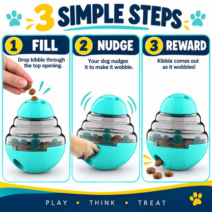 ABS Wobble Treat-Dispensing Dog Toy, 4 Colors, By GAVPEPY image 6 - 5.jpg