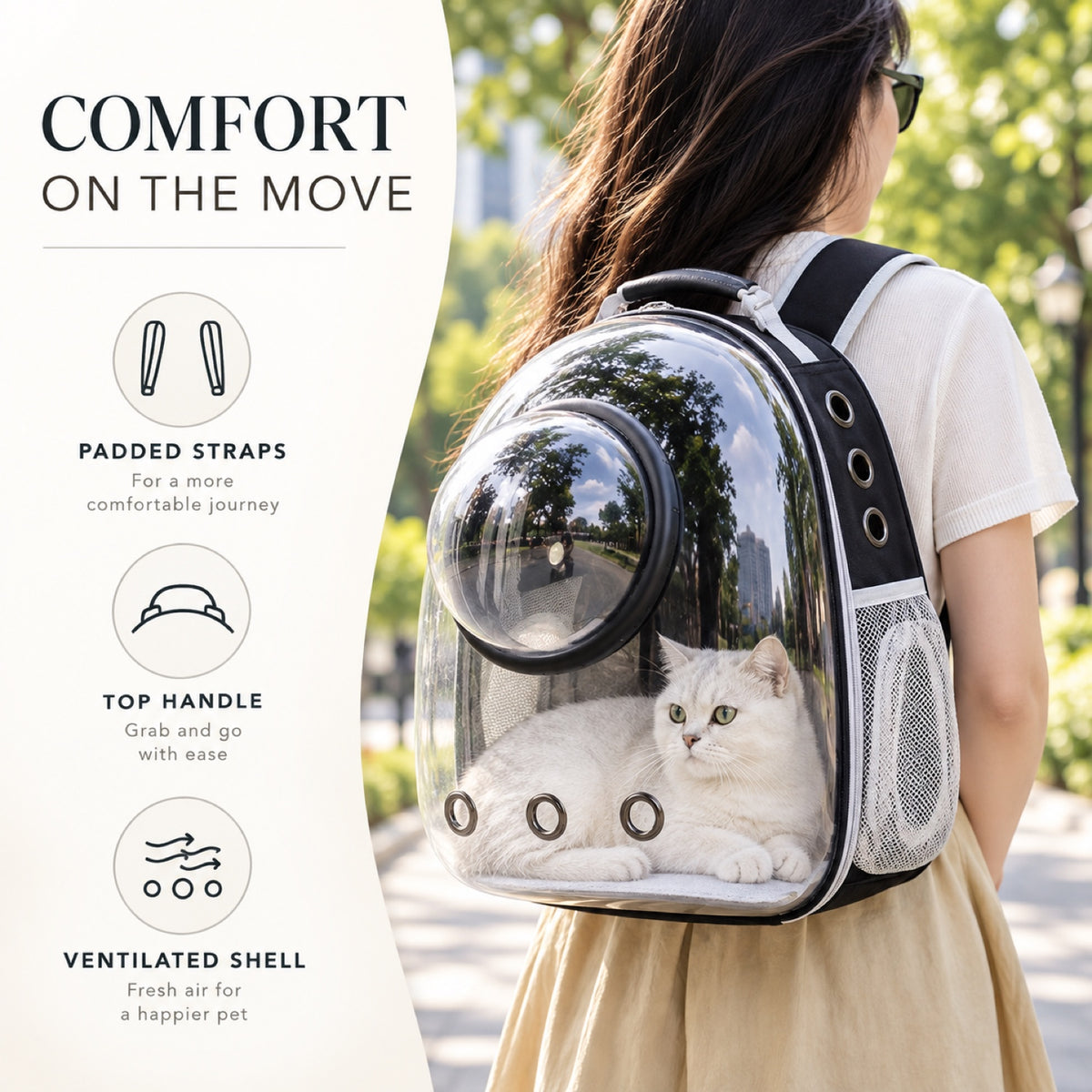 Transparent Space Capsule Pet Backpack, 7 Colors, By GAVPEPY image 6 - 5.jpg