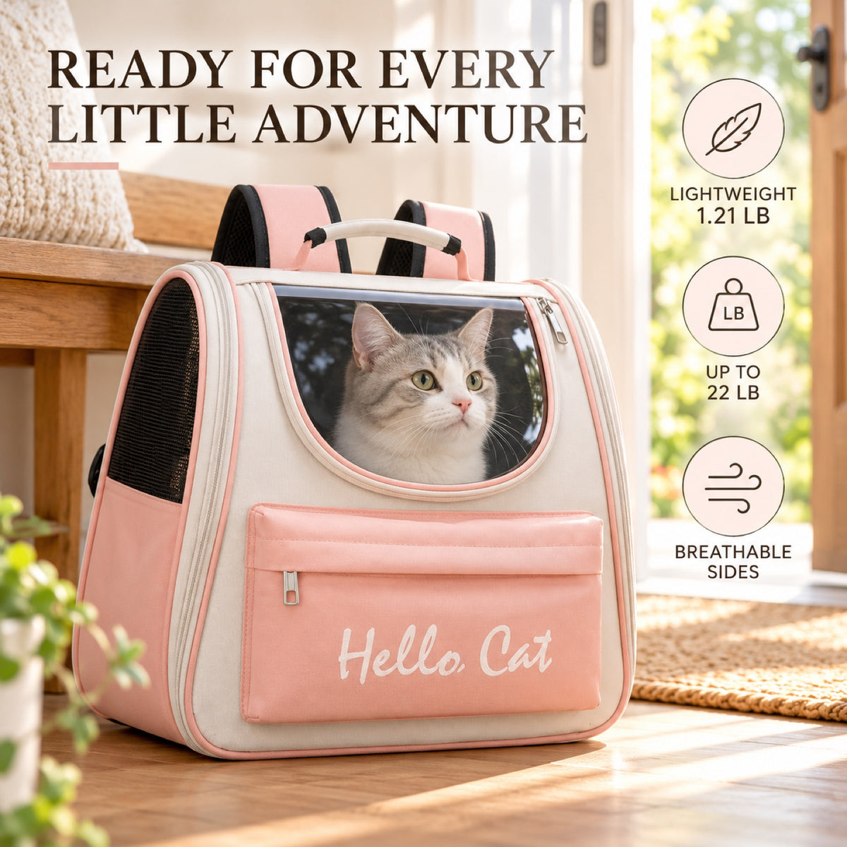 Ventilated 3D Pet Backpack, 6 Colors, By GAVPEPY image 6 - 5.jpg