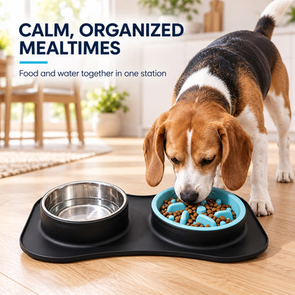 Black Food-Grade Silicone Pet Feeding Bowl, By GAVPEPY image 6 - 5.jpg