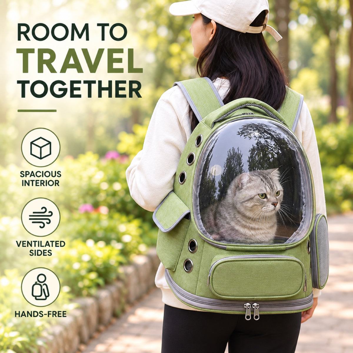 Lightweight Ventilated Pet Backpack, 5 Colors, By GAVPEPY image 6 - 5.jpg