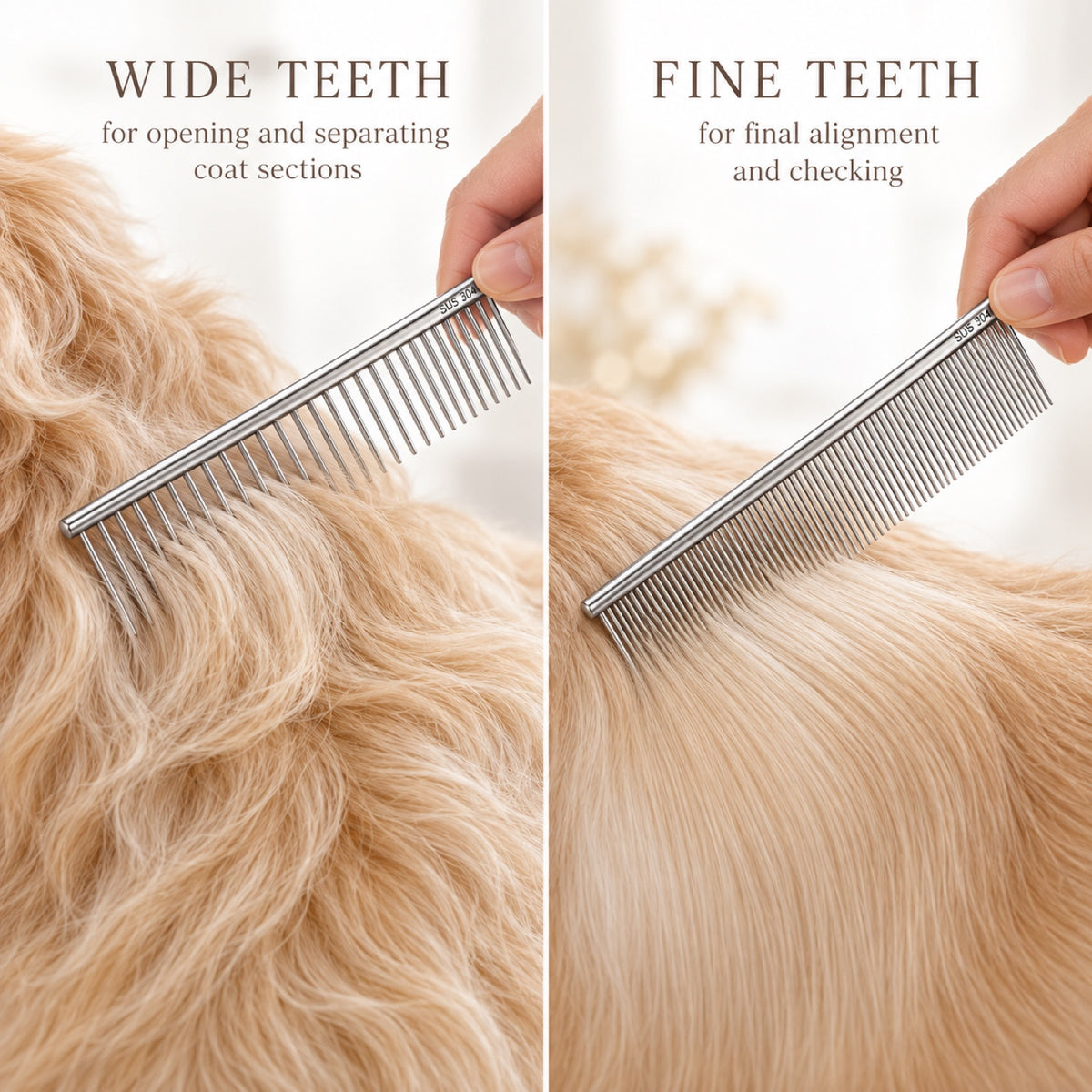 304 Stainless Steel Pet Grooming Comb, 22 Styles, By GAVPEPY image 6 - 5.jpg