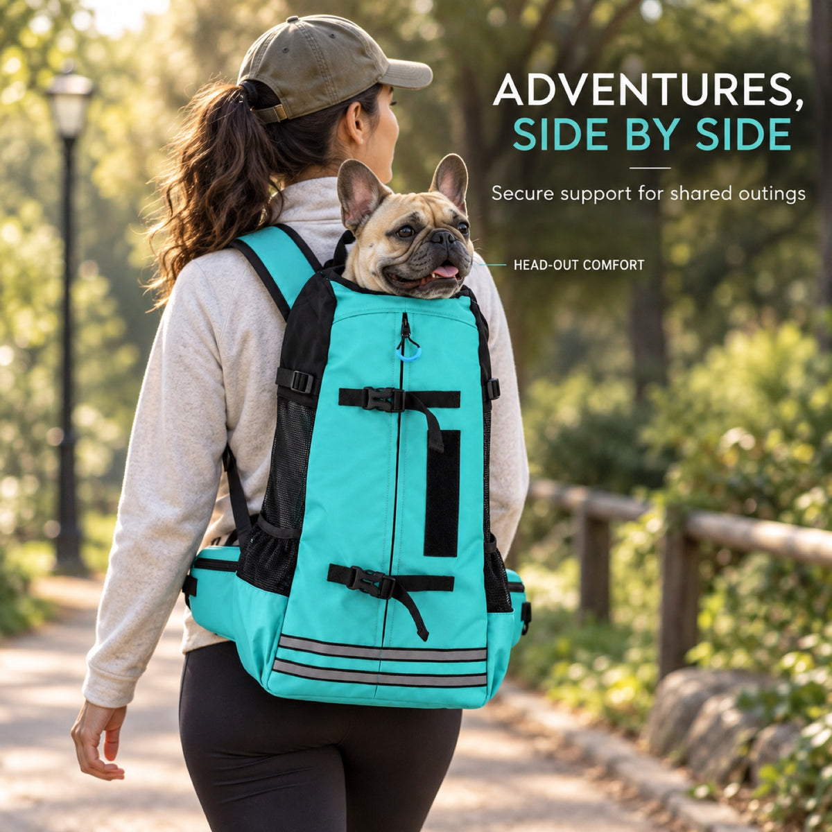 Large Dog Travel Backpack Carrier, 2 Sizes, 3 Colors, By GAVPEPY image 6 - 5.jpg