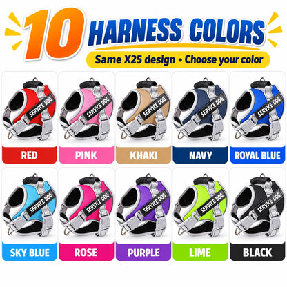 Reflective Tactical Dog Harness, 10 Colors and 6 Sizes, By GAVPEPY image 6 - 5.jpg