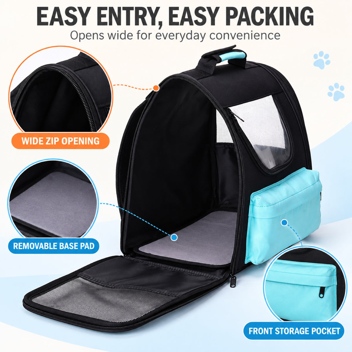 Transparent-Window Pet Carrier Backpack, 4 Colors, By GAVPEPY image 6 - 5.jpg