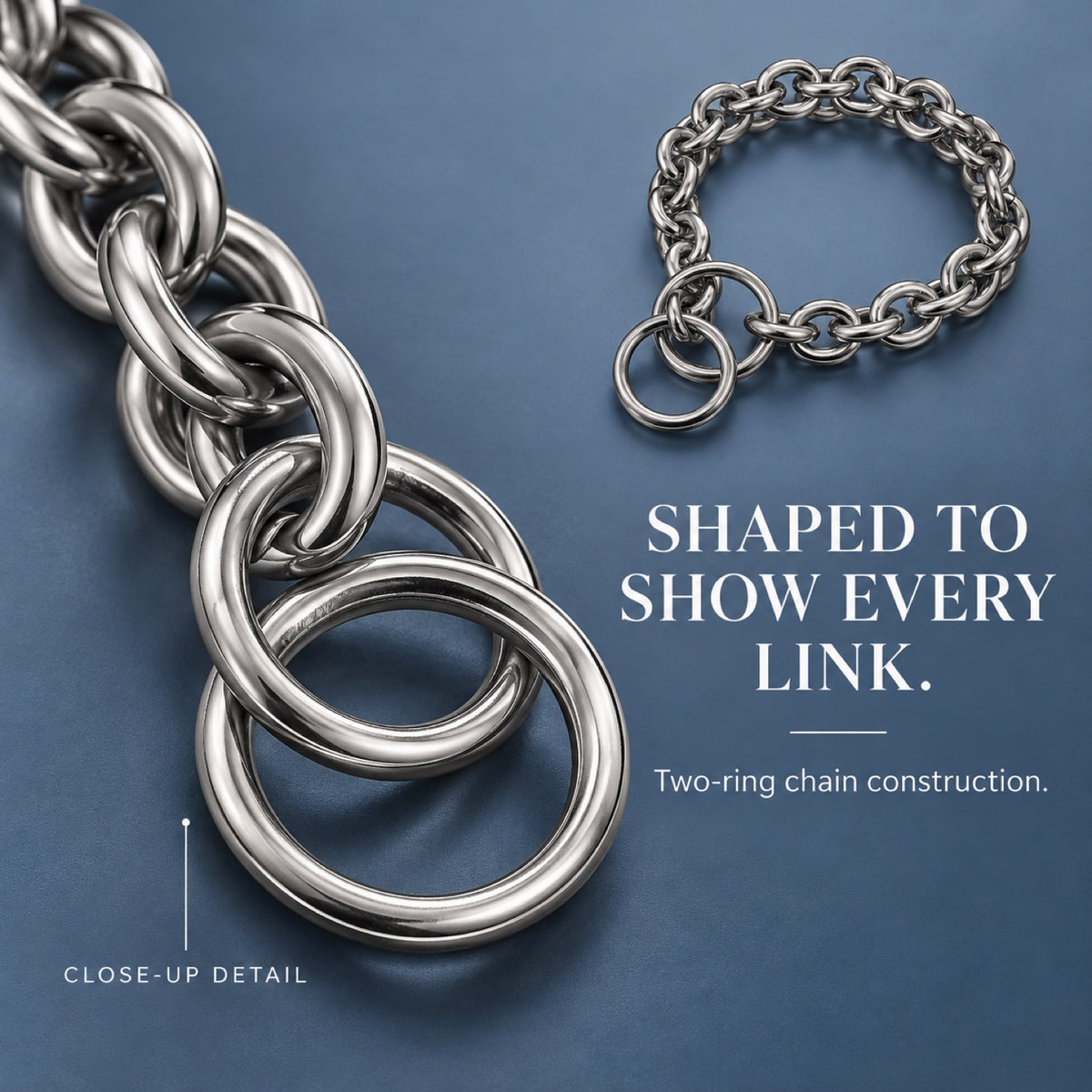 GAVPEPY Stainless Steel Chain Dog Collar, 8 size options, as pictured, for daily dog walks and outdoor wear; adjustable neckwear with the selected finish and fit shown in the product photos; review the selected variant photo for details image 6 - 5.jpg