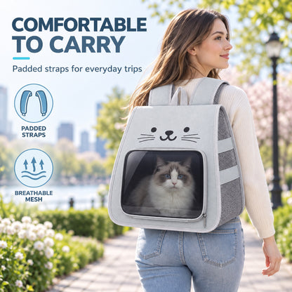 Foldable Transparent Pet Carrier Backpack, 4 Colors, By GAVPEPY image 6 - 5.jpg