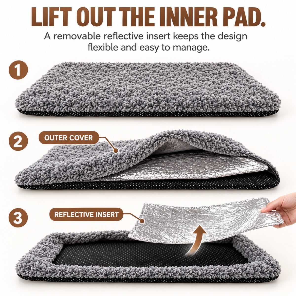 Reversible Self-Warming Pet Mat, 4 Sizes, By GAVPEPY image 6 - 5.jpg
