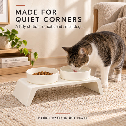 Solid-Color Double Pet Bowl, 2 Colors, By GAVPEPY image 6 - 5.jpg