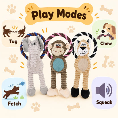 Plush Fabric Plush Squeaky Dog Toy, 3 Styles, By GAVPEPY image 6 - 5.jpg