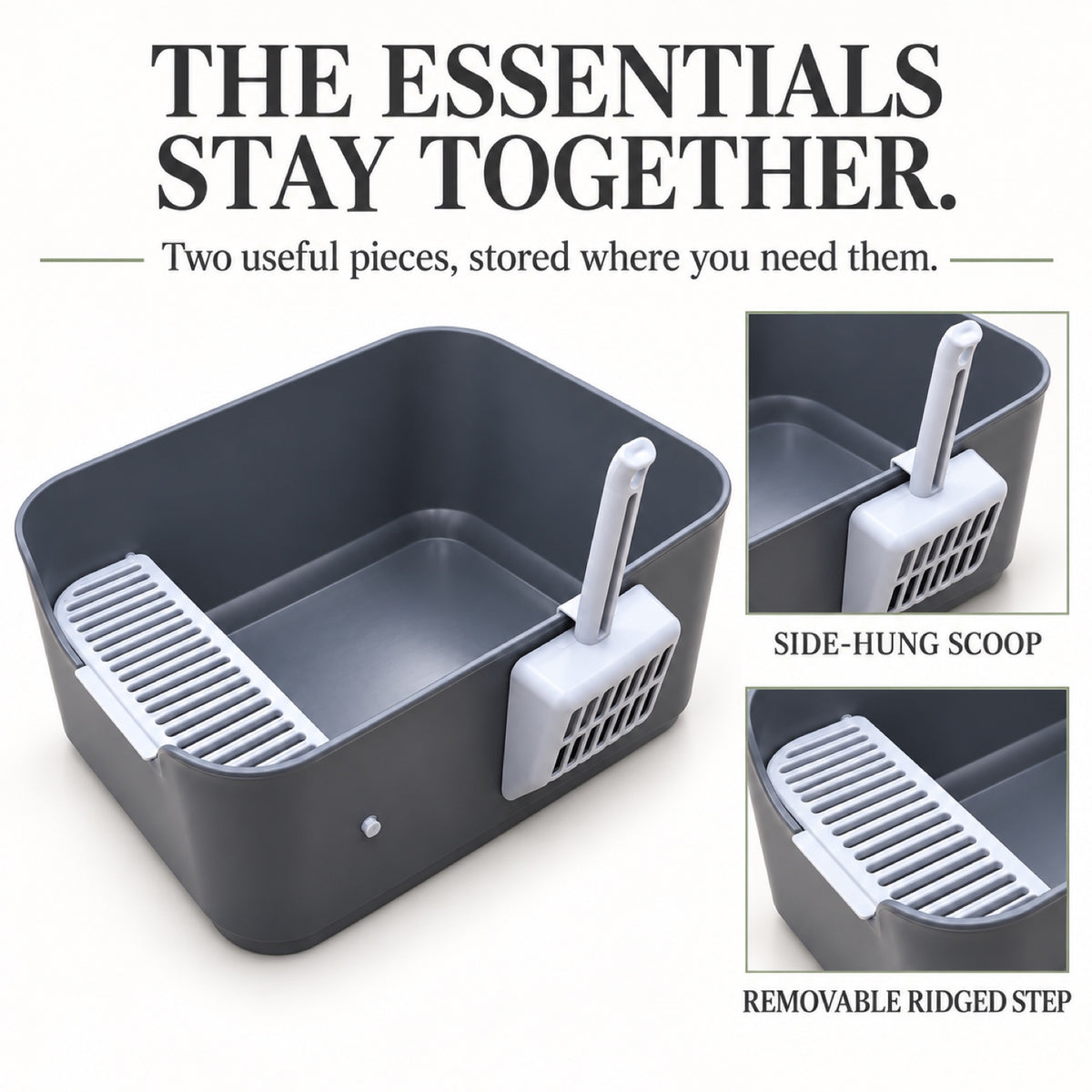 GAVPEPY High-Sided Cat Litter Box, 2 Options image 6 - 5.jpg