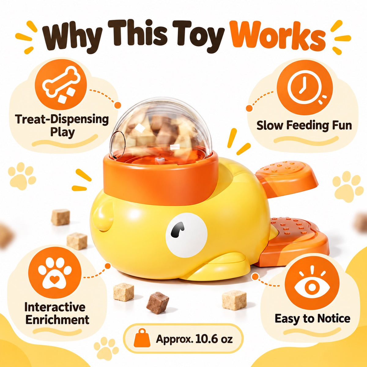 塑料 Treat Dispensing Dog Toy, 1 Style, By GAVPEPY image 6 - 5.jpg