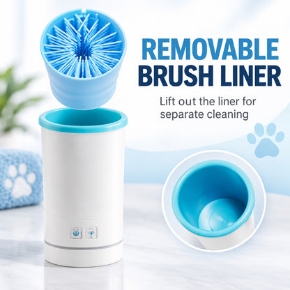 GAVPEPY ABS plastic USB Rechargeable Paw Washer, Sizes S, M, L, As Shown, after rainy walks, park visits and everyday outdoor trips; a reusable cup design for rinsing paws after walks and outdoor play image 5 - 5.jpg