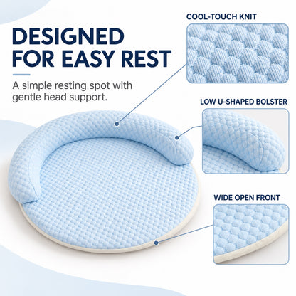 Round Cooling Pet Bed, 5 Colors & 5 Sizes, By GAVPEPY image 6 - 5.jpg