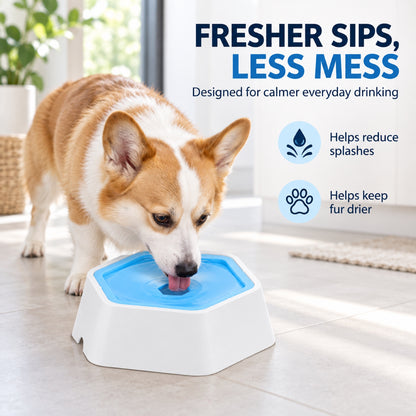 Floating Splash-Control Pet Water Bowl, 4 Colors, By GAVPEPY image 6 - 5.jpg