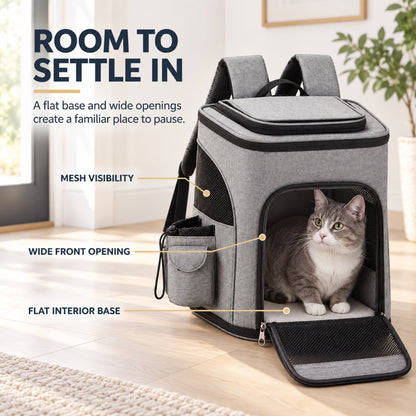 Large Ventilated Pet Backpack, 2 Sizes, 2 Colors, By GAVPEPY image 6 - 5.jpg