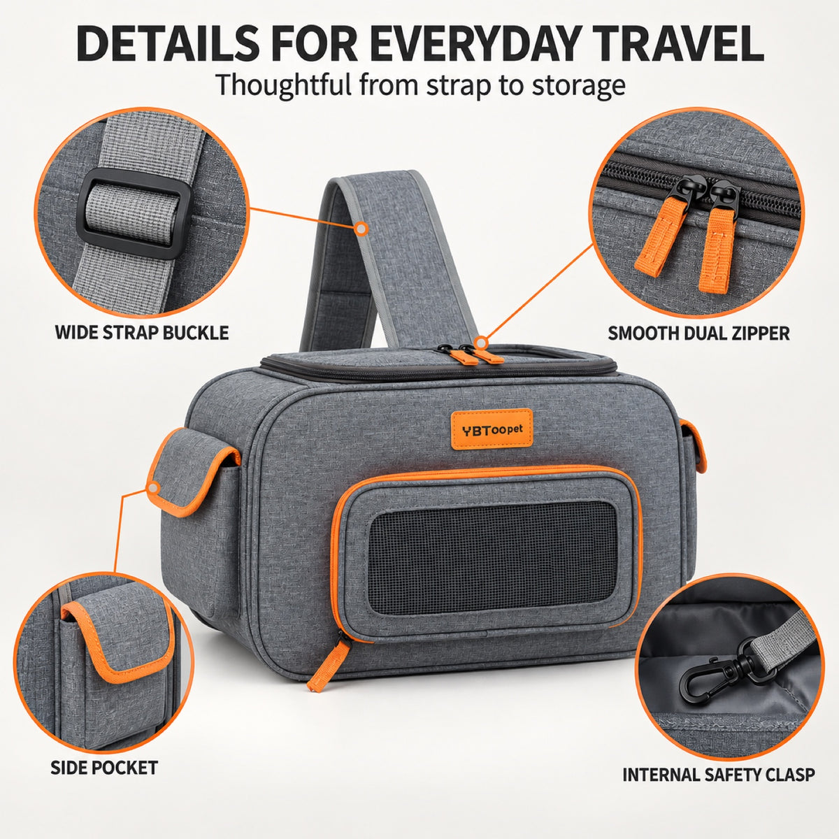 Foldable Front-Carry Pet Carrier, 4 Colors, By GAVPEPY image 6 - 5.jpg