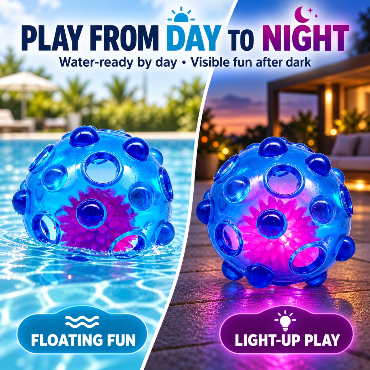TPR Light-Up Squeaky Treat Ball Dog Toy, 6 Colors, By GAVPEPY image 6 - 5.jpg