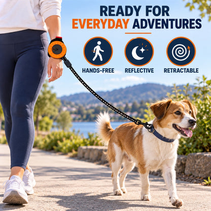 Wrist-Worn Retractable Dog Leash, 4 Colors and 2 Lengths, By GAVPEPY image 6 - 5.jpg