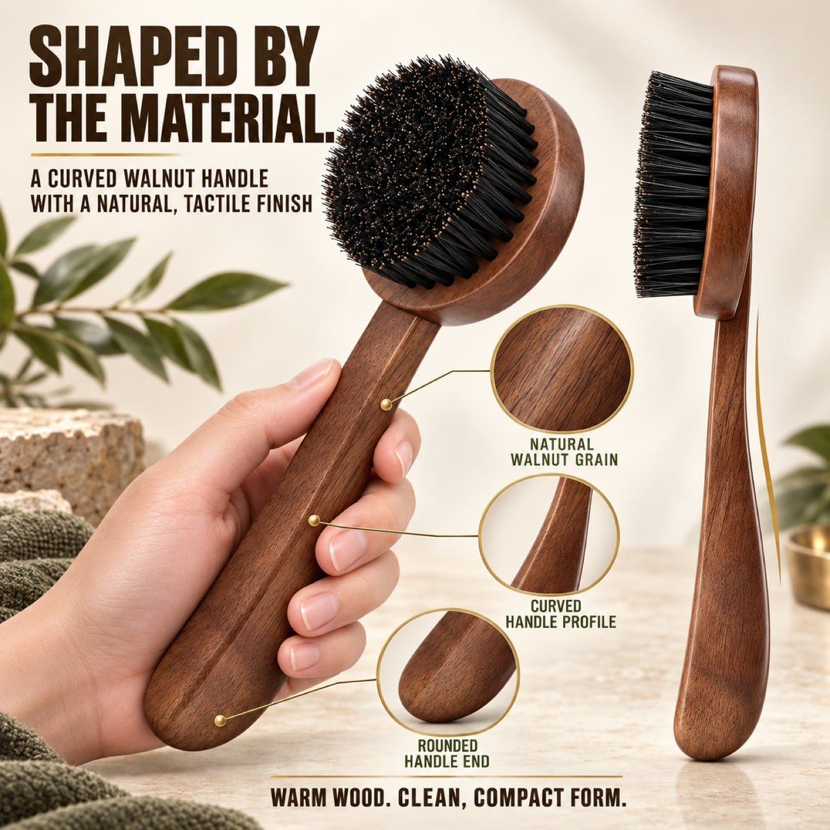 Walnut Wood Pet Bristle Brush, By GAVPEPY image 6 - 5.jpg