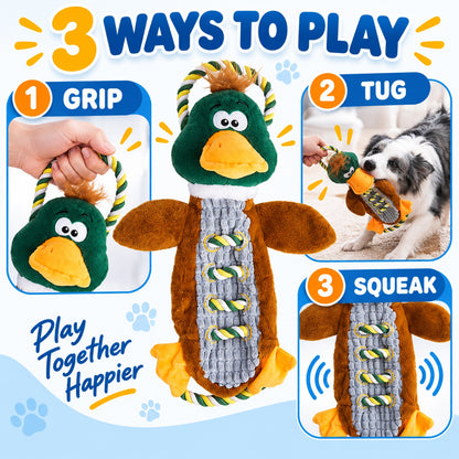 Plush Rope Squeaky Tug Dog Toy, 9 Styles, By GAVPEPY image 6 - 5.jpg