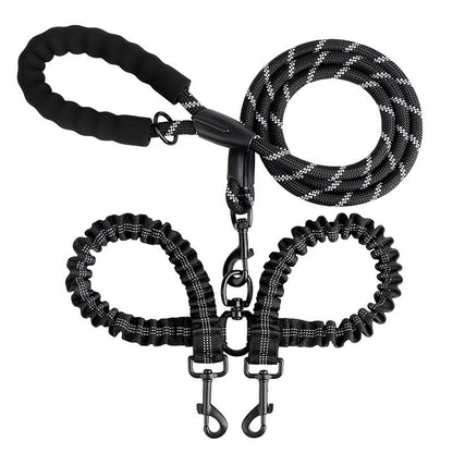 No-Tangle Dual-Dog Bungee Leash, 52 Options, By GAVPEPY image 43 - 6041648116536.jpg