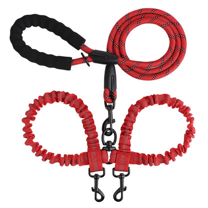No-Tangle Dual-Dog Bungee Leash, 52 Options, By GAVPEPY image 59 - 6041648116537.jpg