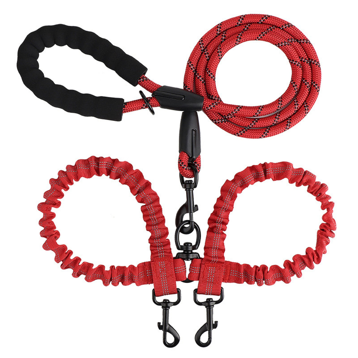 No-Tangle Dual-Dog Bungee Leash, 52 Options, By GAVPEPY image 22 - 6041648116538.jpg