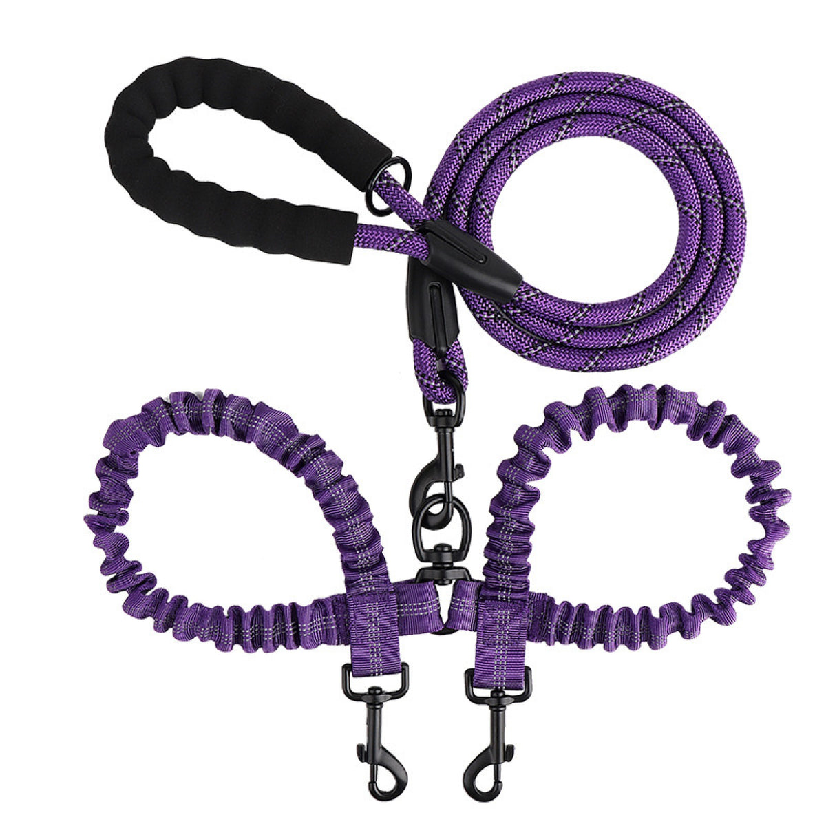 No-Tangle Dual-Dog Bungee Leash, 52 Options, By GAVPEPY image 44 - 6041648116539.jpg