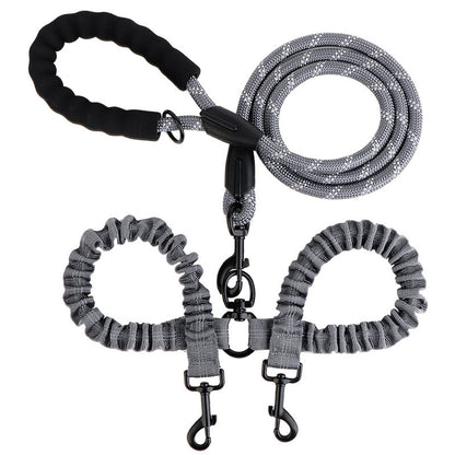 No-Tangle Dual-Dog Bungee Leash, 52 Options, By GAVPEPY image 16 - 6041648116545.jpg