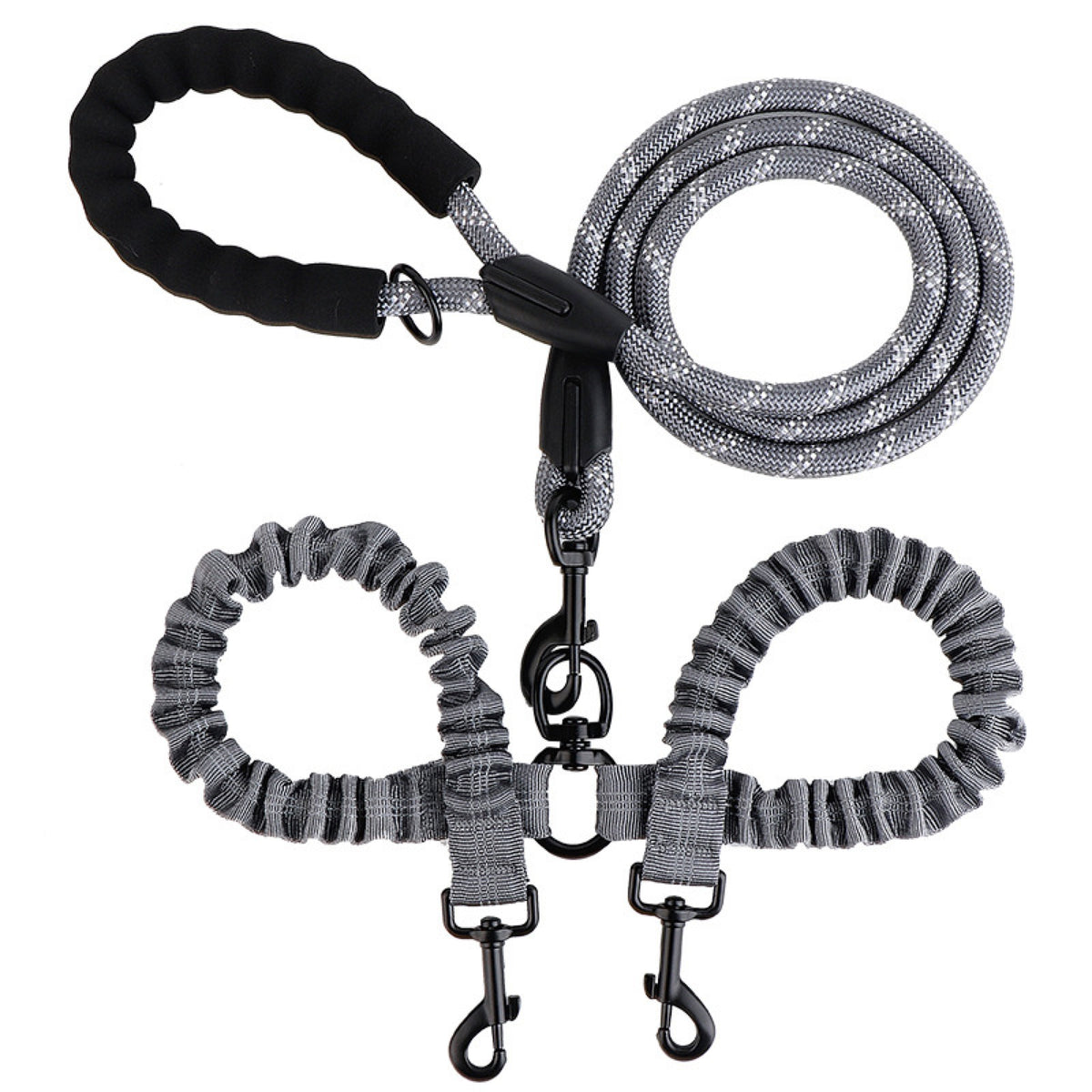 No-Tangle Dual-Dog Bungee Leash, 52 Options, By GAVPEPY image 33 - 6041648116546.jpg
