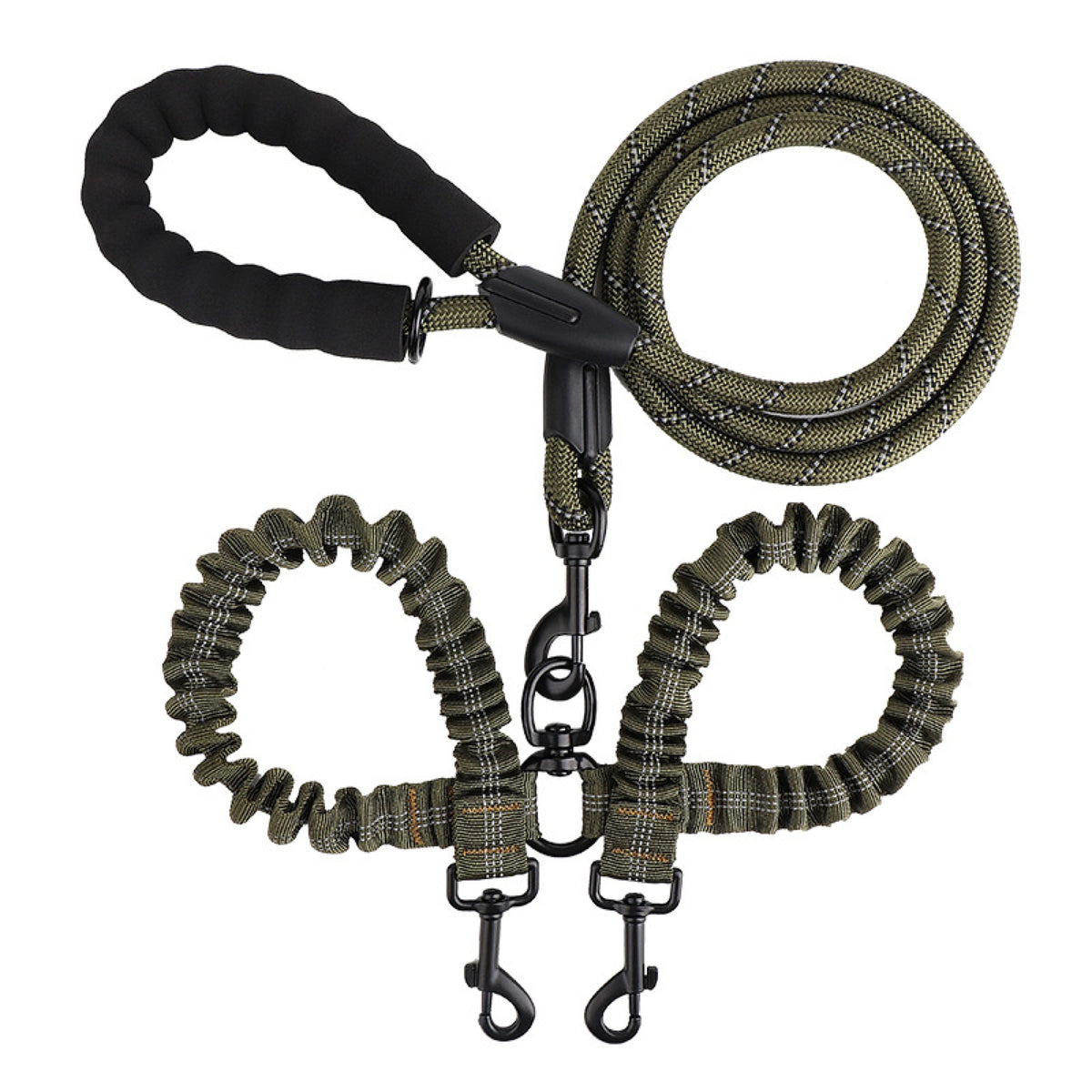 No-Tangle Dual-Dog Bungee Leash, 52 Options, By GAVPEPY image 30 - 6041648116547.jpg