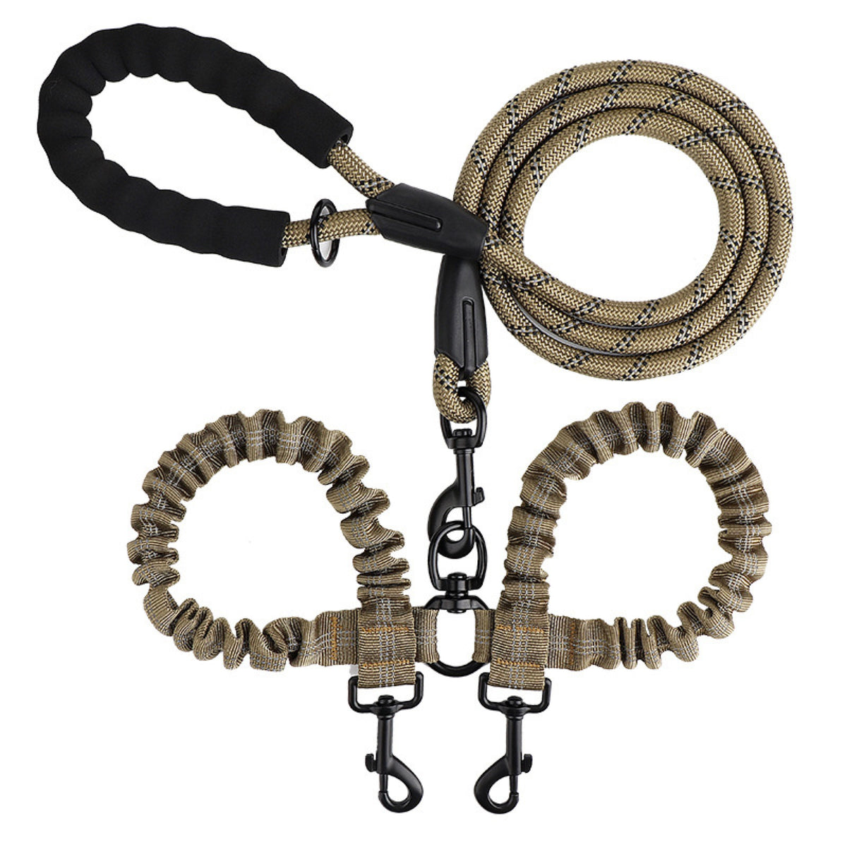 No-Tangle Dual-Dog Bungee Leash, 52 Options, By GAVPEPY image 45 - 6041648116550.jpg