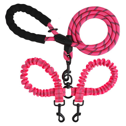 No-Tangle Dual-Dog Bungee Leash, 52 Options, By GAVPEPY image 12 - 6041648116552.jpg