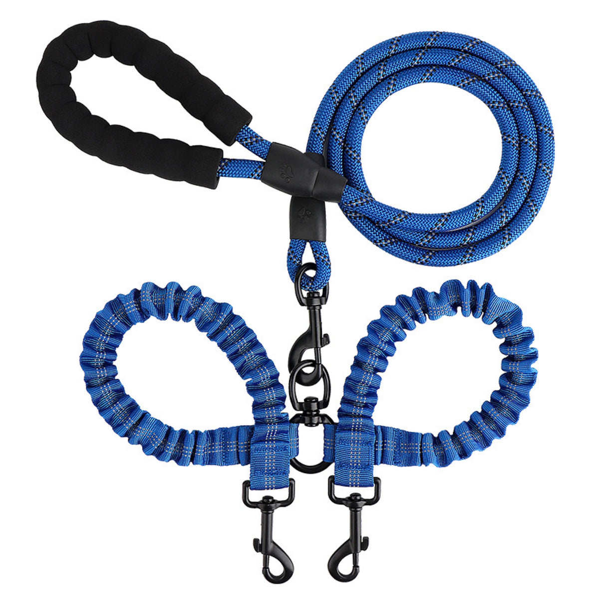 No-Tangle Dual-Dog Bungee Leash, 52 Options, By GAVPEPY image 42 - 6041648116557.jpg