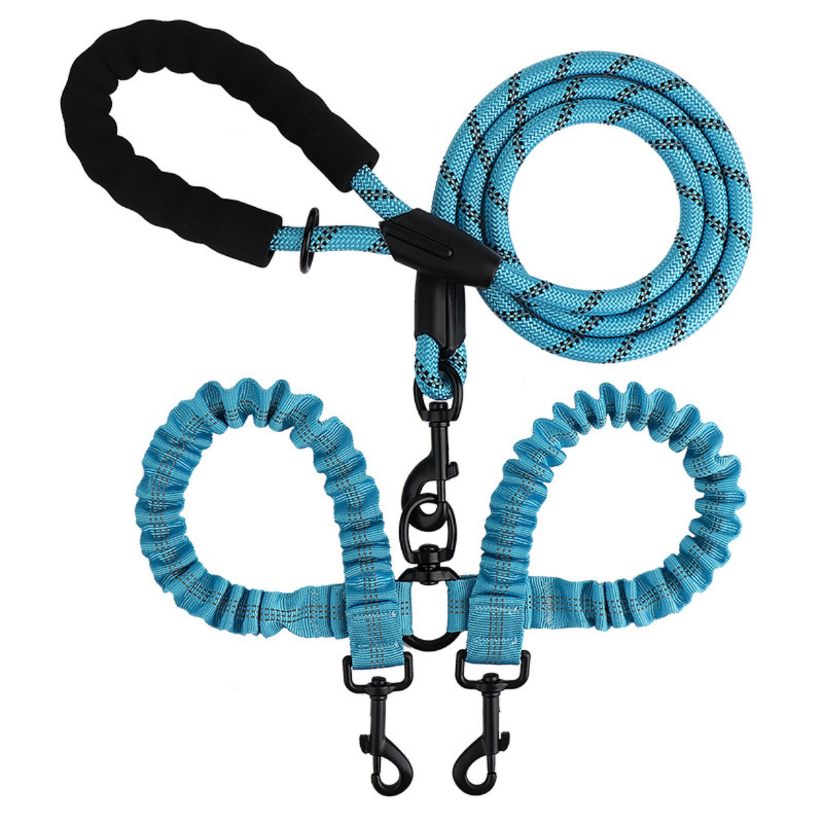 No-Tangle Dual-Dog Bungee Leash, 52 Options, By GAVPEPY image 21 - 6105463940596.jpg