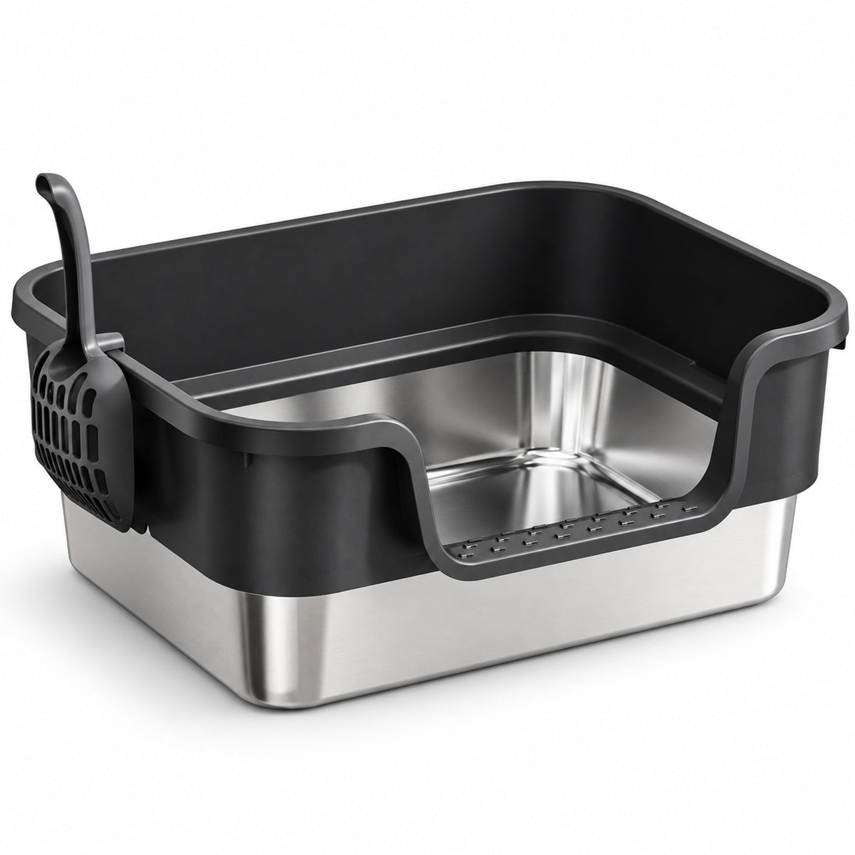 GAVPEPY Extra Large Stainless Steel High-Sided Cat Litter Box, 6 Options image 11 - 6144801203581.jpg