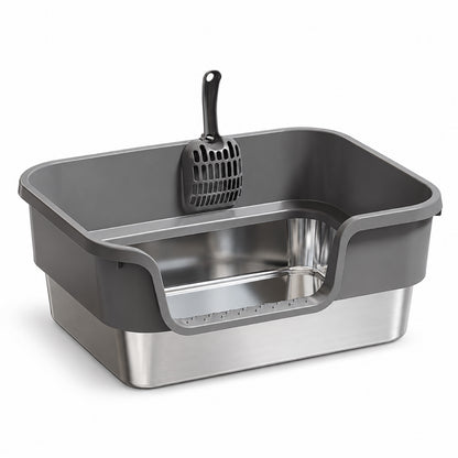 GAVPEPY Extra Large Stainless Steel Top-Entry Cat Litter Box, 18 Options image 11 - 6150768774947.jpg