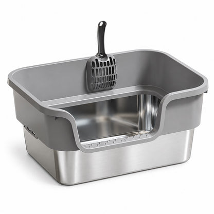 GAVPEPY Extra Large Stainless Steel Top-Entry Cat Litter Box, 18 Options image 17 - 6150768774949.jpg