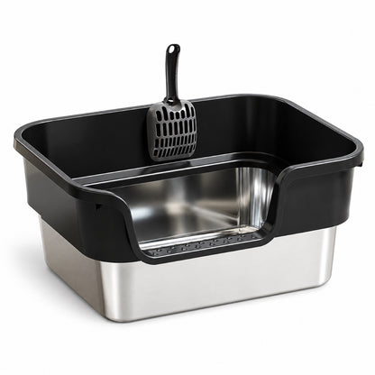 GAVPEPY Extra Large Stainless Steel Top-Entry Cat Litter Box, 18 Options image 15 - 6150768774951.jpg