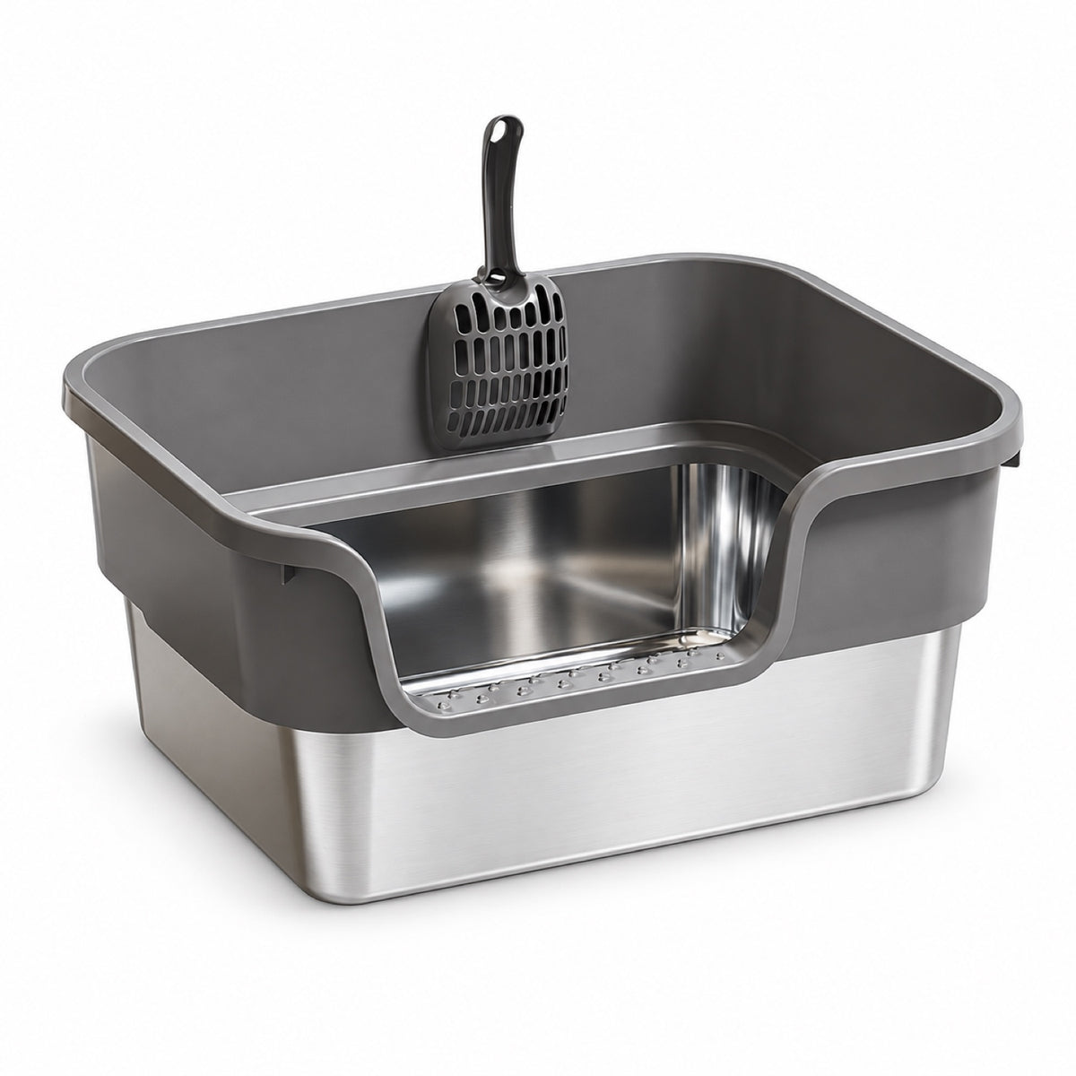 GAVPEPY Extra Large Stainless Steel Top-Entry Cat Litter Box, 18 Options image 23 - 6150768774953.jpg
