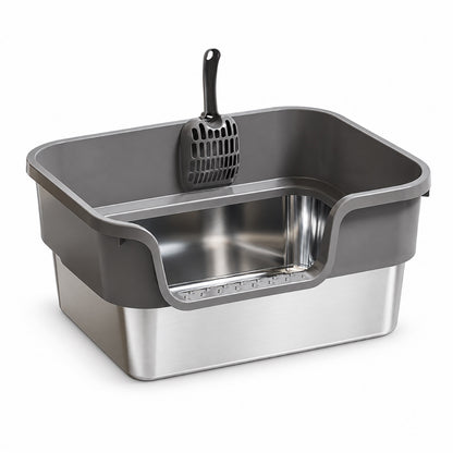 GAVPEPY Extra Large Stainless Steel Top-Entry Cat Litter Box, 18 Options image 23 - 6150768774953.jpg