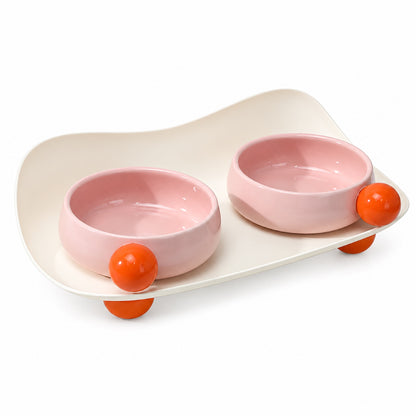 Candy-Color Ceramic Double Pet Bowl Set, 3 Colors, 37 cm, By GAVPEPY image 10 - 6271170383219.jpg