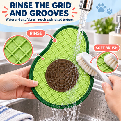 Avocado-Shaped Silicone Pet Lick Mat, By GAVPEPY image 7 - 6.jpg