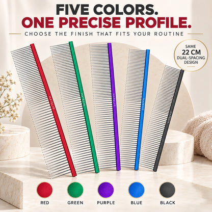 22 cm Stainless Steel Pet Grooming Comb, 5 Colors, By GAVPEPY image 7 - 6.jpg