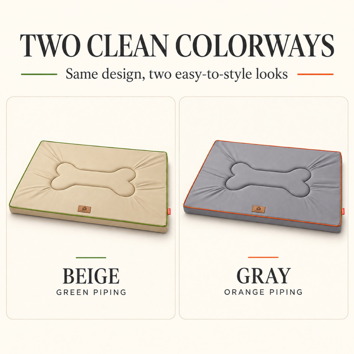 Oxford Fabric Pet Mat with Bone Stitching, 2 Colors & 4 Sizes, By GAVPEPY image 7 - 6.jpg